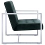 2 seater sofa with chrome armrests dark green velvet by vidaXL, Sofas - Ref: Foro24-282164, Price: 164,48 €, Discount: %