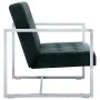 2 seater sofa with chrome armrests dark green velvet by vidaXL, Sofas - Ref: Foro24-282164, Price: 153,13 €, Discount: %