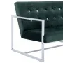 2 seater sofa with chrome armrests dark green velvet by vidaXL, Sofas - Ref: Foro24-282164, Price: 153,13 €, Discount: %
