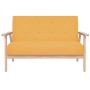 2 seater yellow fabric sofa by vidaXL, Sofas - Ref: Foro24-244658, Price: 191,75 €, Discount: %