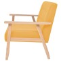 2 seater yellow fabric sofa by vidaXL, Sofas - Ref: Foro24-244658, Price: 191,75 €, Discount: %