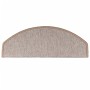 Felpudos para escaleras 10 unidades 65x24x4 cm Marrón claro