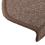Felpudos para escaleras 10 unidades 65x24x4 cm Marrón Café
