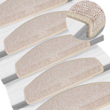 Felpudos para escaleras 10 unidades 65x24x4 cm gris topo