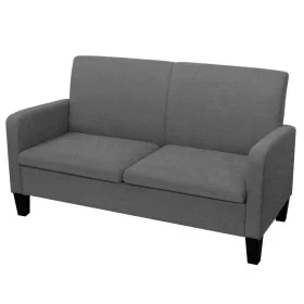 2-seater sofa 135x65x76 cm dark gray by vidaXL, Sofas - Ref: Foro24-244709, Price: 226,06 €, Discount: %