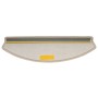Felpudos para escaleras 10 unidades 65x24x4 cm gris topo