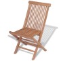 Klappbare Gartenstühle 4 Einheiten aus massivem Teakholz von vidaXL, Gartenstühle - Ref: Foro24-43040, Preis: 232,43 €, Rabat...
