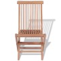 Klappbare Gartenstühle 4 Einheiten aus massivem Teakholz von vidaXL, Gartenstühle - Ref: Foro24-43040, Preis: 232,43 €, Rabat...