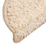 Alfombrillas para escaleras 10 unidades 56x17x3 cm Crema