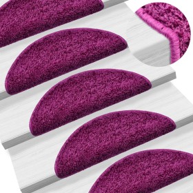 Felpudos para escaleras (10 unidades, 56 x 17 x 3 cm, violeta
