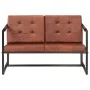 2-Sitzer-Sofa aus echtem braunem Ziegenleder von vidaXL, Sofas - Ref: Foro24-288283, Preis: 401,89 €, Rabatt: %