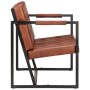 2-Sitzer-Sofa aus echtem braunem Ziegenleder von vidaXL, Sofas - Ref: Foro24-288283, Preis: 409,80 €, Rabatt: %