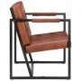 2-Sitzer-Sofa aus echtem braunem Ziegenleder von vidaXL, Sofas - Ref: Foro24-288283, Preis: 401,89 €, Rabatt: %
