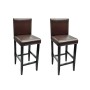 Küchenhocker 2 Einheiten dunkelbraunes Kunstleder von vidaXL, Küchenhocker - Ref: Foro24-240072, Preis: 196,07 €, Rabatt: %