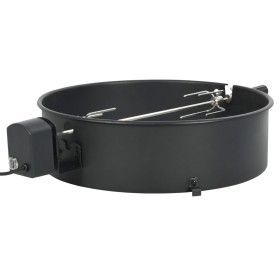 Kit de anillo asador de barbacoa negro 57 cm