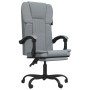 Silla de oficina reclinable de tela gris claro de vidaXL, Sillas de oficina - Ref: Foro24-349617, Precio: 119,05 €, Descuento: %