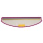 Felpudos para escaleras 10 unidades 65x21x4 cm violeta