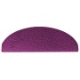 Felpudos para escaleras 10 unidades 65x21x4 cm violeta