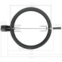 Black barbecue rotisserie ring kit 57 cm by vidaXL, Electric griddles and grills - Ref: Foro24-44290, Price: 103,94 €, Discou...