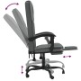 Dunkelgrauer, verstellbarer Bürostuhl aus Stoff von vidaXL, Bürostühle - Ref: Foro24-349618, Preis: 119,14 €, Rabatt: %