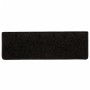Alfombrillas para escaleras 10 unidades 65x21x4 cm Negro Borde