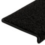 Alfombrillas para escaleras 10 unidades 65x21x4 cm Negro Borde