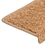Alfombrillas para escaleras 10 unidades 65x21x4 cm Beige Borde
