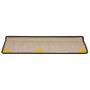 Alfombrillas para escaleras 10 unidades 65x21x4 cm Marrón Borde