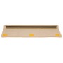 Alfombrillas para escaleras 10 unidades 65x21x4 cm Crema Borde