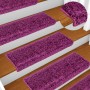 Alfombrillas para escaleras 10 unidades 65x21x4 cm violeta