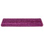Alfombrillas para escaleras 10 unidades 65x21x4 cm violeta