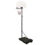 Weißer Basketballkorb aus Polyethylen, 216–250 cm von vidaXL, Basketballkörbe - Ref: Foro24-93655, Preis: 87,88 €, Rabatt: %