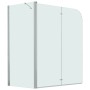 Mampara de ducha plegable ESG 120x68x130 cm de vidaXL, Puertas de ducha - Ref: Foro24-144676, Precio: 222,79 €, Descuento: %