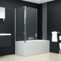 Mampara de ducha plegable ESG 120x68x130 cm de vidaXL, Puertas de ducha - Ref: Foro24-144676, Precio: 222,79 €, Descuento: %