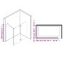 Mampara de ducha plegable ESG 120x68x130 cm de vidaXL, Puertas de ducha - Ref: Foro24-144676, Precio: 222,79 €, Descuento: %
