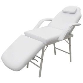 Kosmetikliege aus weißem Kunstleder 185x78x76 cm von vidaXL, Massagesessel - Ref: Foro24-110041, Preis: 200,06 €, Rabatt: %