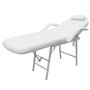Camilla de esteticista cuero sintético blanca 185x78x76 cm de vidaXL, Sillones de masaje - Ref: Foro24-110041, Precio: 199,95...