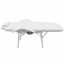 Camilla de esteticista cuero sintético blanca 185x78x76 cm de vidaXL, Sillones de masaje - Ref: Foro24-110041, Precio: 199,95...