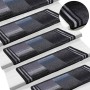Alfombrillas escalera autoadhesivas 5uds negro y gris 65x21x4cm