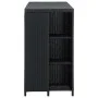 Bar table storage shelf 120x60x110cm black synthetic rattan by vidaXL, Kitchen and dining tables - Ref: Foro24-313476, Price:...