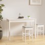 Esstisch aus massivem weißem Kiefernholz, 110 x 55 x 75 cm von vidaXL, Küchen- und Esstische - Ref: Foro24-814250, Preis: 90,...