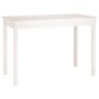 Esstisch aus massivem weißem Kiefernholz, 110 x 55 x 75 cm von vidaXL, Küchen- und Esstische - Ref: Foro24-814250, Preis: 90,...