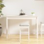 Esstisch aus massivem weißem Kiefernholz, 110 x 55 x 75 cm von vidaXL, Küchen- und Esstische - Ref: Foro24-814250, Preis: 90,...