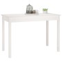 Esstisch aus massivem weißem Kiefernholz, 110 x 55 x 75 cm von vidaXL, Küchen- und Esstische - Ref: Foro24-814250, Preis: 90,...