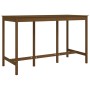 High bar table solid pine wood honey brown 180x80x110 cm by vidaXL, Kitchen and dining tables - Ref: Foro24-822165, Price: 21...