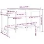High bar table solid pine wood honey brown 180x80x110 cm by vidaXL, Kitchen and dining tables - Ref: Foro24-822165, Price: 20...