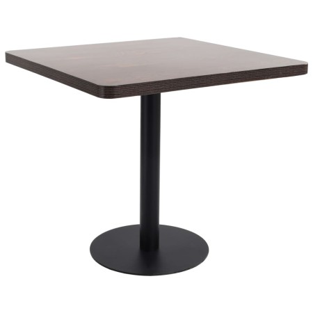 Dunkelbrauner MDF-Bistrotisch 80x80 cm von vidaXL, Küchen- und Esstische - Ref: Foro24-286434, Preis: 144,39 €, Rabatt: %