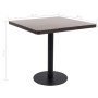 Dark brown MDF bistro table 80x80 cm by vidaXL, Kitchen and dining tables - Ref: Foro24-286434, Price: 144,28 €, Discount: %