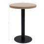 Hellbrauner MDF-Bistrotisch 60 cm von vidaXL, Küchen- und Esstische - Ref: Foro24-286421, Preis: 134,96 €, Rabatt: %