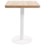Hellbrauner MDF-Bistrotisch 60x60 cm von vidaXL, Küchen- und Esstische - Ref: Foro24-286429, Preis: 167,98 €, Rabatt: %